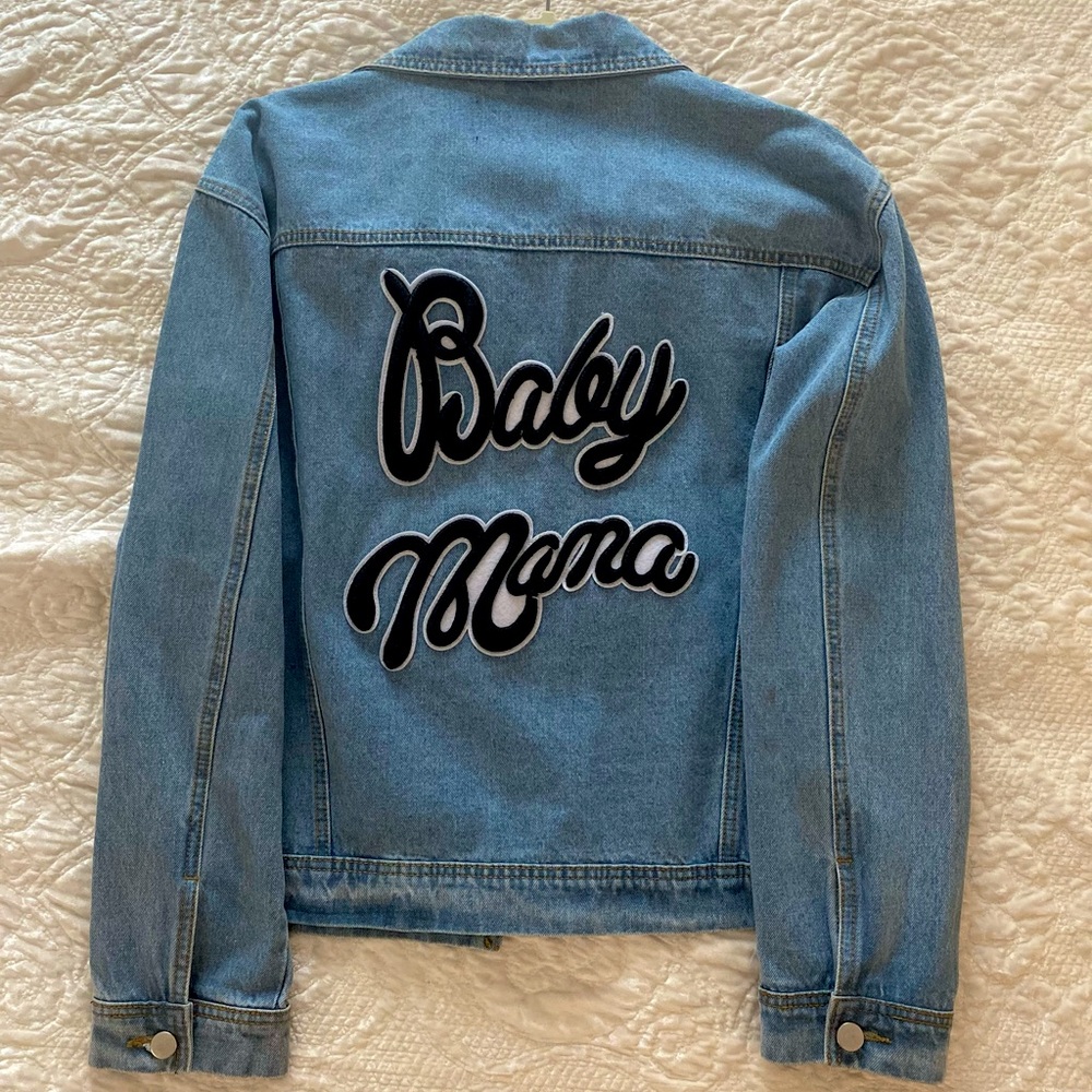 Baby Mama Denim Jacket Medium Wash Fashion Nova